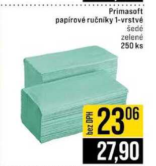 Primasoft papírové ručníky 1-vrstvé 250 ks