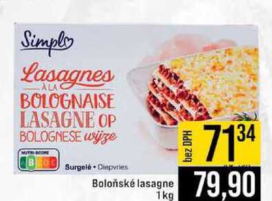 Boloňské lasagne 1 kg