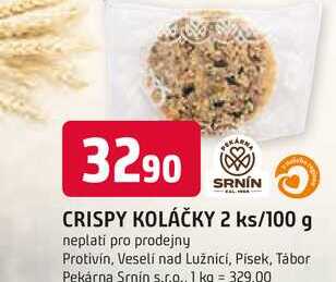 SRNIN CRISPY KOLÁČKY 2 ks/100 g 