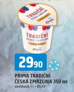 PRIMA TRADIČNÍ ČESKÁ ZMRZLINA 350 ml