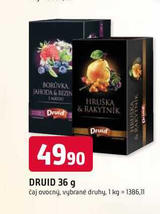 DRUID 36 g čaj ovocný, vybrané druhy