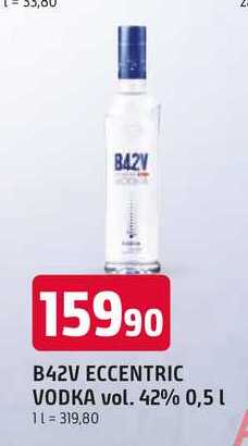 B42V ECCENTRIC VODKA vol. 42% 0,5l