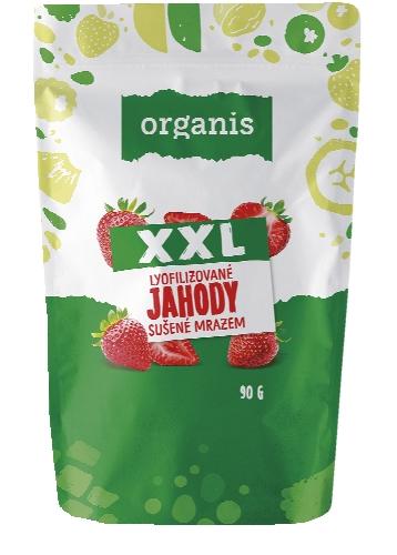 Organis  Jahody sušené mrazem XXL, 90 g