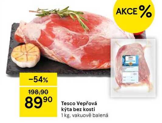 Tesco Vepřová kýta bez kosti, 1 kg