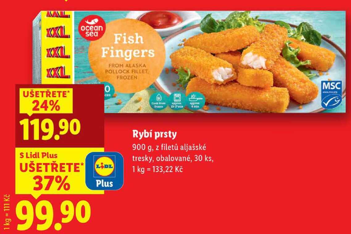 Rybí prsty, 900 g