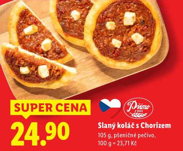 Slaný koláč s Chorizem, 105 g