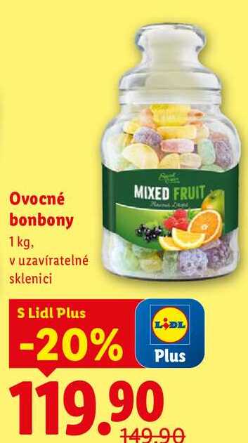 Ovocné bonbony, 1 kg