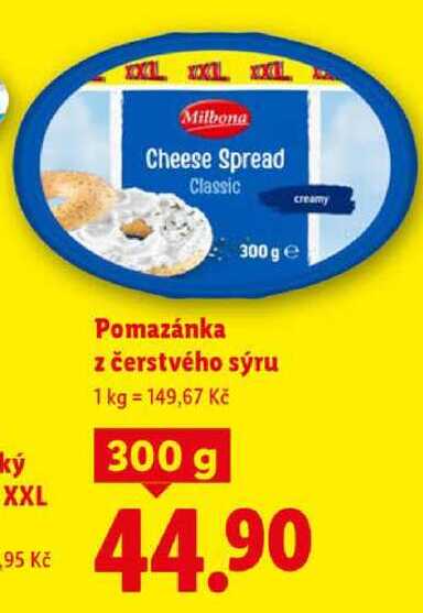 Pomazánka z čerstvého sýru, 300 g