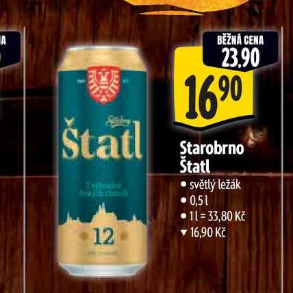   Starobrno Štatl  0,5 l