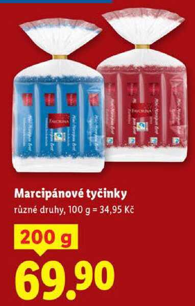 Marcipánové tyčinky, 200 g