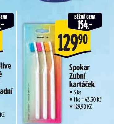 Spokar Zubní kartáček 3ks