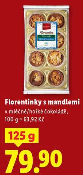 Florentinky s mandlemi, 125 g