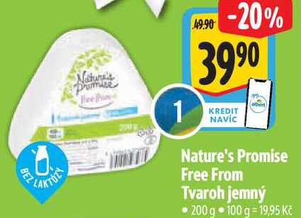 Nature's Promise Free From Tvaroh jemný, 200 g