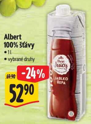 Albert 100% šťávy, 1 l