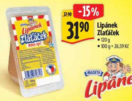 Lipanek Zlatáček, 120 g