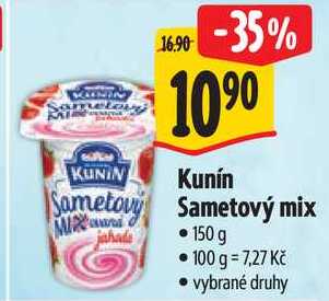 Kunín Sametový mix, 150 g
