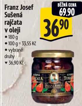 Franz Josef Sušená rajčata v oleji, 180 g