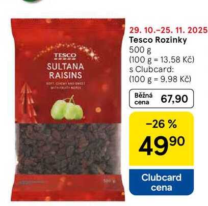 Tesco Rozinky, 500 g