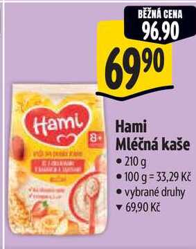 Hami Mléčná kaše, 210 g