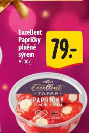 Excellent Papričky plněné sýrem 100 g