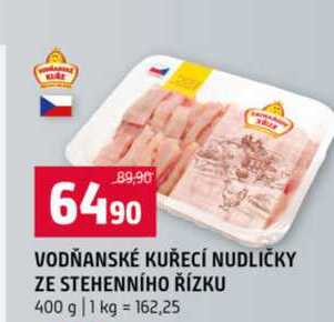 VODŇANSKÉ KUŘECÍ NUDLIČKY ZE STEHENNÍHO ŘÍZKU 400 g