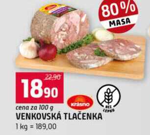 VENKOVSKÁ TLAČENKA 100 g