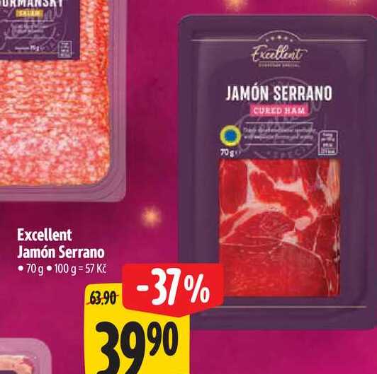 Excellent Jamón Serrano 70 g