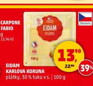 EIDAM KARLOVA KORUNA, 100 g