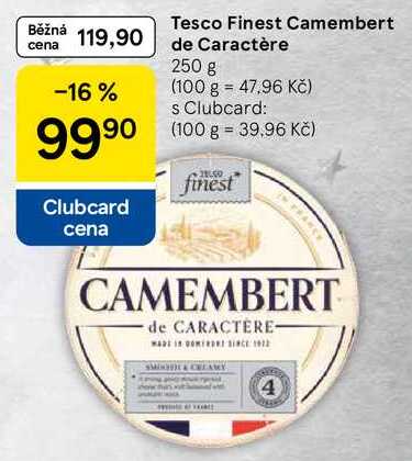 Tesco Finest Camembert de Caractère, 250 g