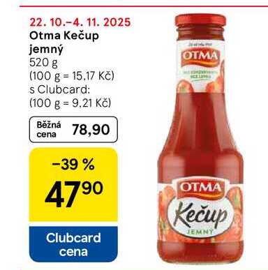 Otma Kečup jemný, 520 g