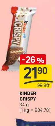 KINDER CRISPY 34 g