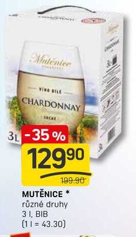 MUTĚNICE různé druhy 31, BIB