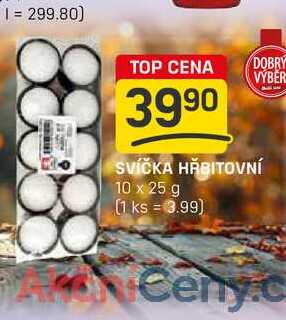 SVÍČKA HŘBITOVNÍ 10 x 25 g