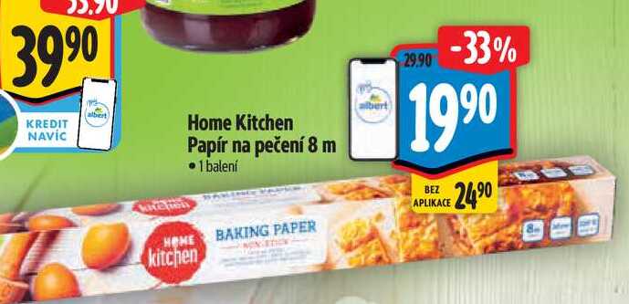 Home Kitchen Papír na pečení 8 m