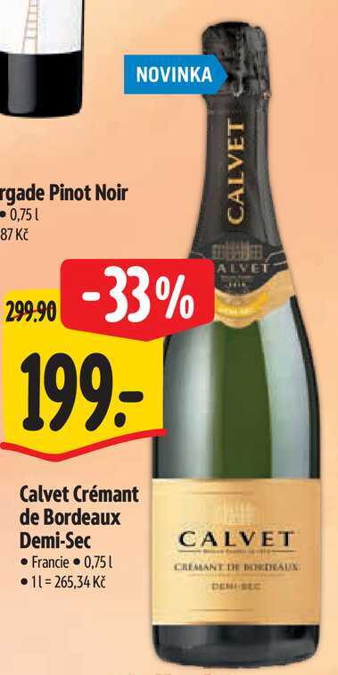 Calvet Crémant de Bordeaux Demi-Sec, 0,75 l
