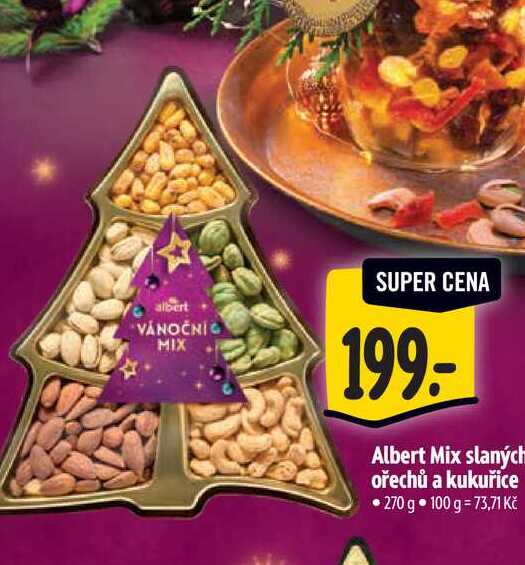 Albert Mix slaných ořechů a kukuřice  270 g