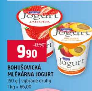 BOHUŠOVICKÁ MLÉKÁRNA JOGURT 150 g