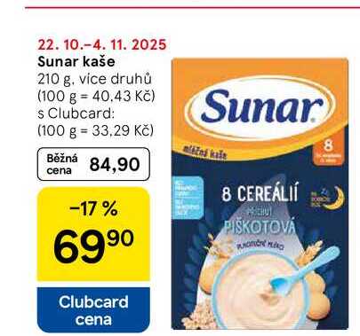Sunar kaše, 210 g