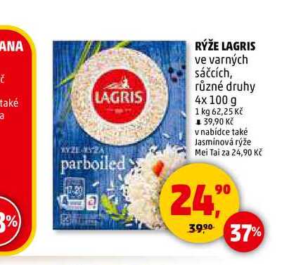 RÝŽE LAGRIS ve varných sáčcích, 4x100 g