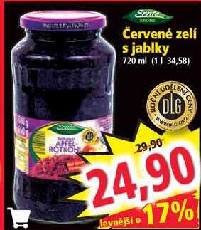 Červené zelí s jablky, 720 ml