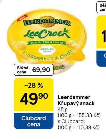 Leerdammer Křupavý snack, 45 g