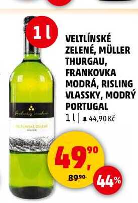 VELTLÍNSKÉ ZELENÉ, 1 l