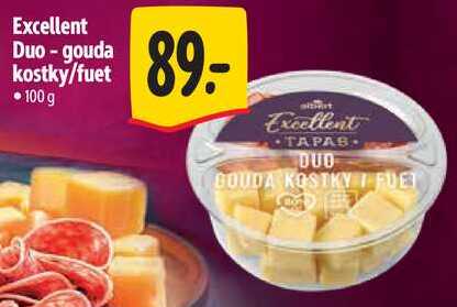 Excellent Duo - gouda kostky/fuet, 100 g