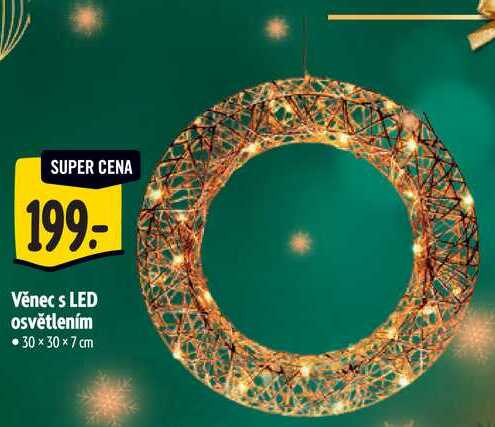 Věnec s LED osvětlením