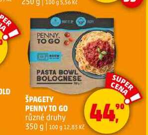 ŠPAGETY PENNY TO GO, 350 g 