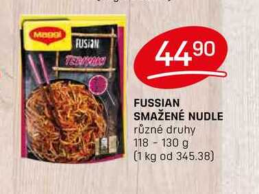 FUSSIAN SMAŽENÉ NUDLE různé druhy 118- 130 g