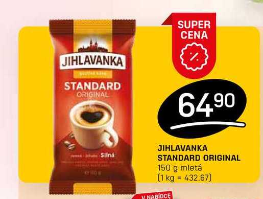 JIHLAVANKA STANDARD ORIGINAL 150 g mletá