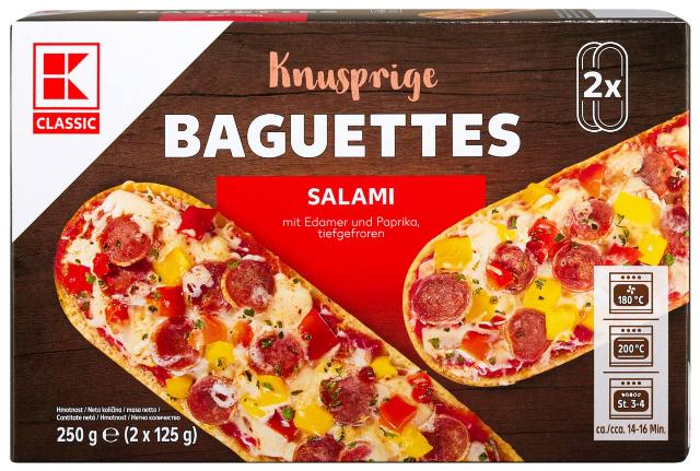 K-CLASSIC Bageta se salámem k dopečení