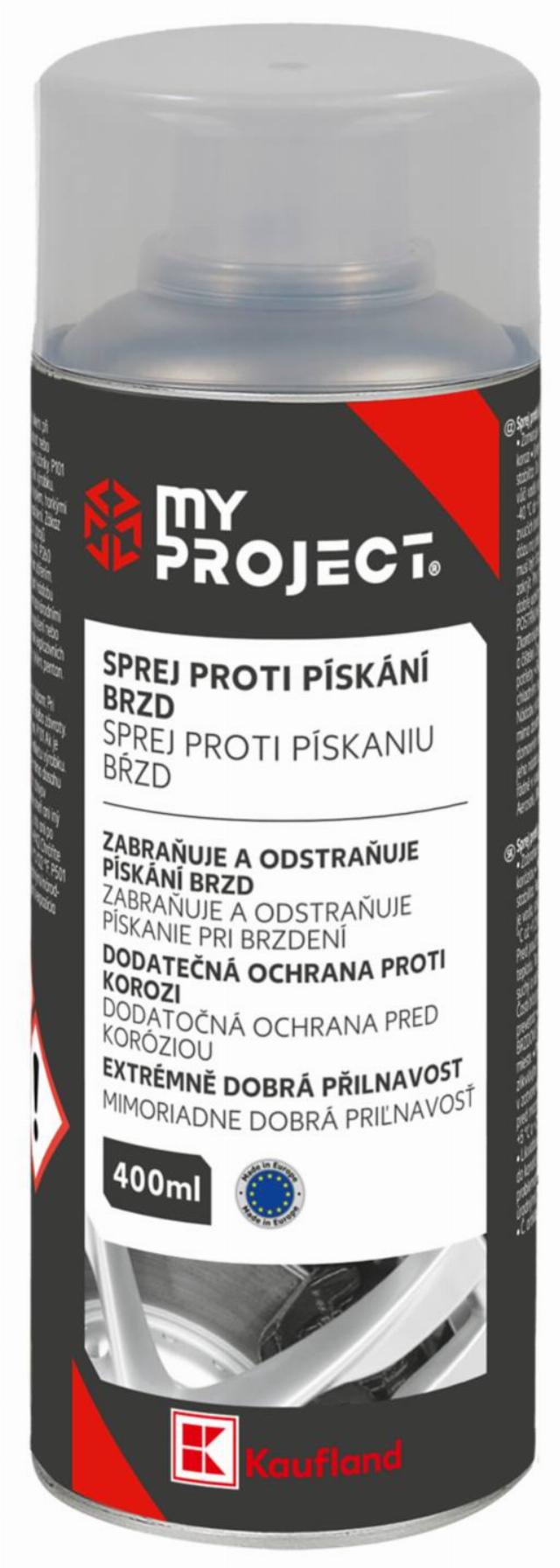 MY PROJECT Sprej proti pískání brzd objem: 400 ml