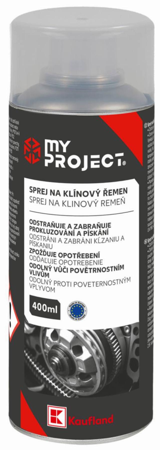 MY PROJECT Sprej na klínové řemeny objem: 400 ml